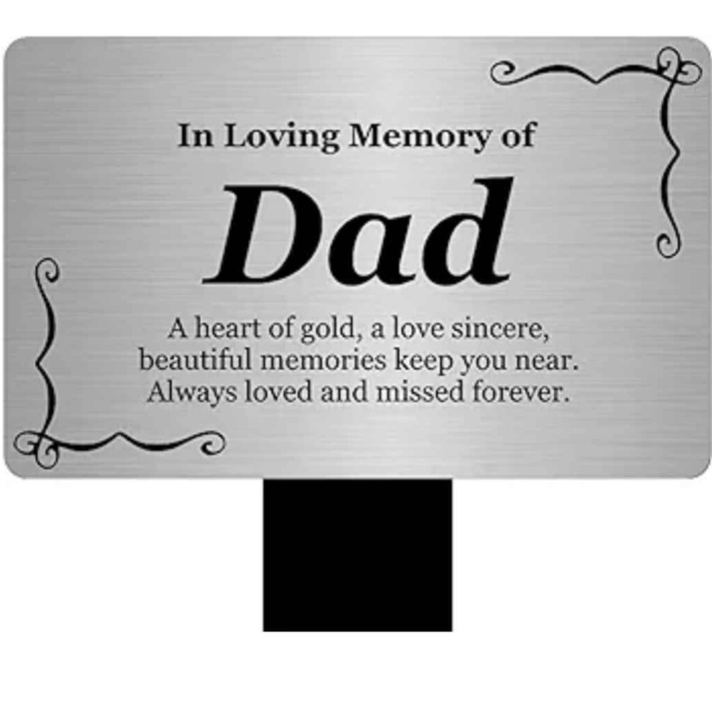 New Memorial Plaque for Dad
